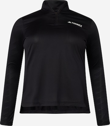 ADIDAS TERREX Performance shirt in Black: front