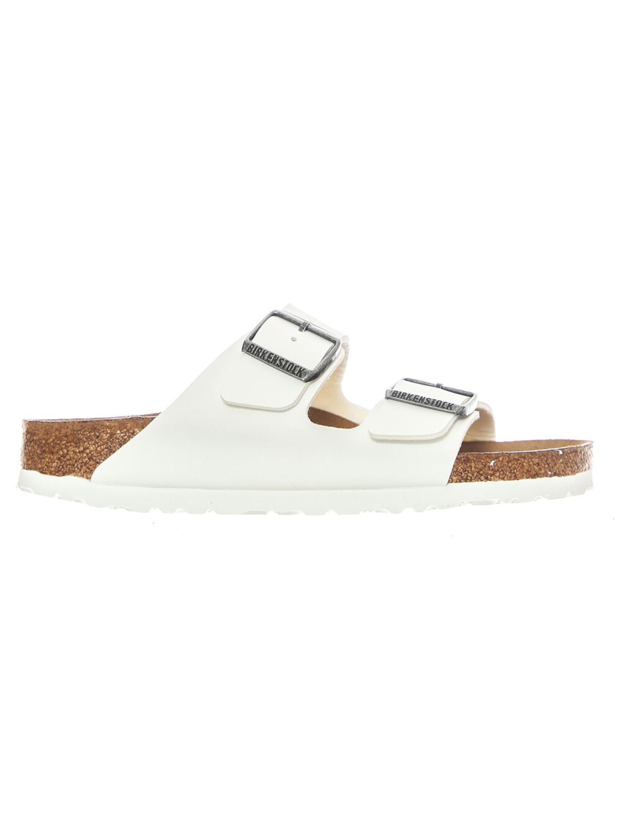 Sandalo 'Arizona Birko Flor Narrow Fit' di BIRKENSTOCK in bianco: frontale