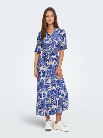 JDY Shirt Dress 'JDYSTARR' in Blue: front