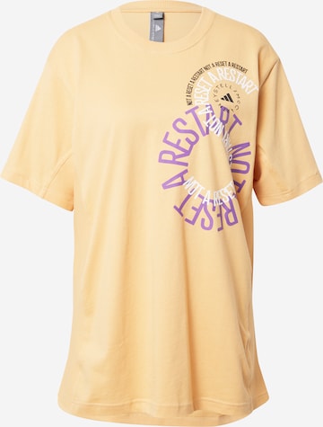 ADIDAS BY STELLA MCCARTNEY - Camisa funcionais em amarelo: frente