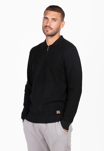 Key Largo Pullover 'Klanfield' in Schwarz: Vorderseite