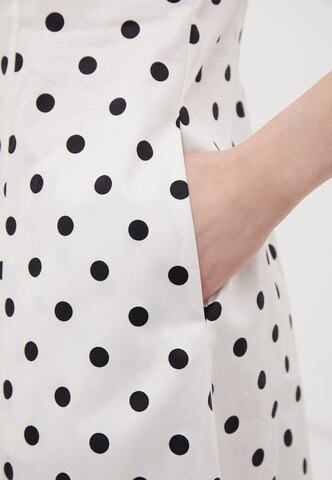 Finn Flare Summer Dress 'Dots' in White