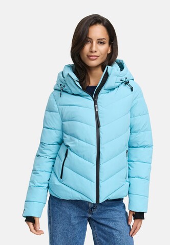 MARIKOO Winterjas in Blauw: voorkant