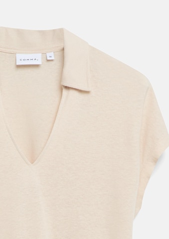 COMMA Poloshirt in Beige