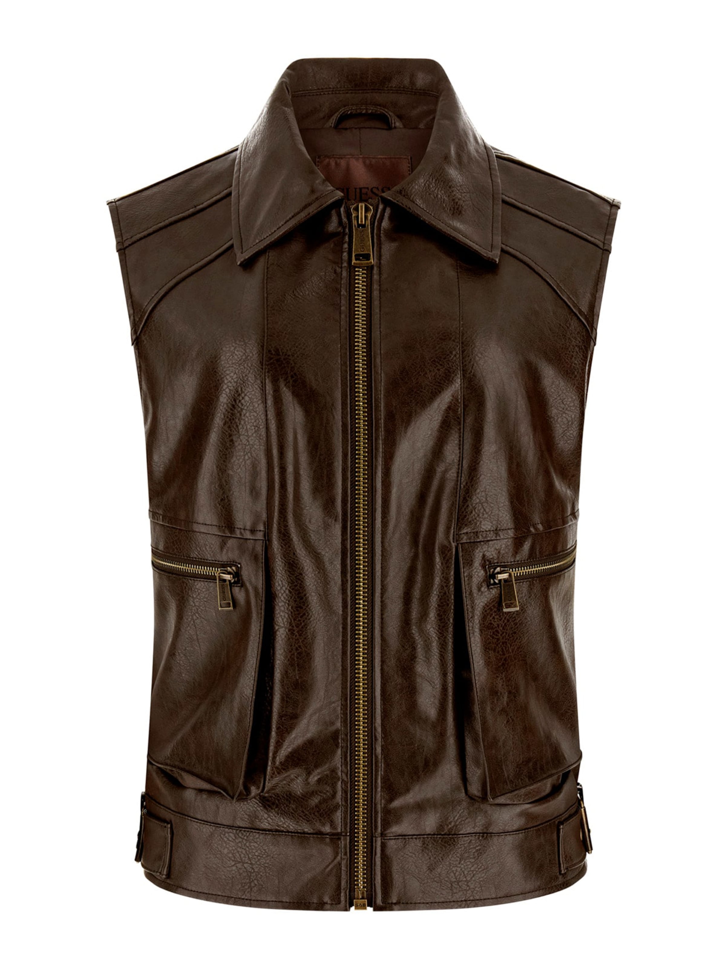 Gilet GUESS en marron : devant
