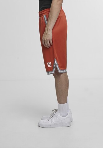 Dangerous DNGRS - Regular Calças 'Dunkin' em vermelho