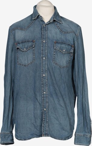 DIESEL Hemd XL in Blau: Vorderseite