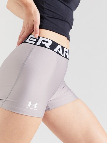 UNDER ARMOUR Skinny Sportbroek 'Authentics' in Grijs