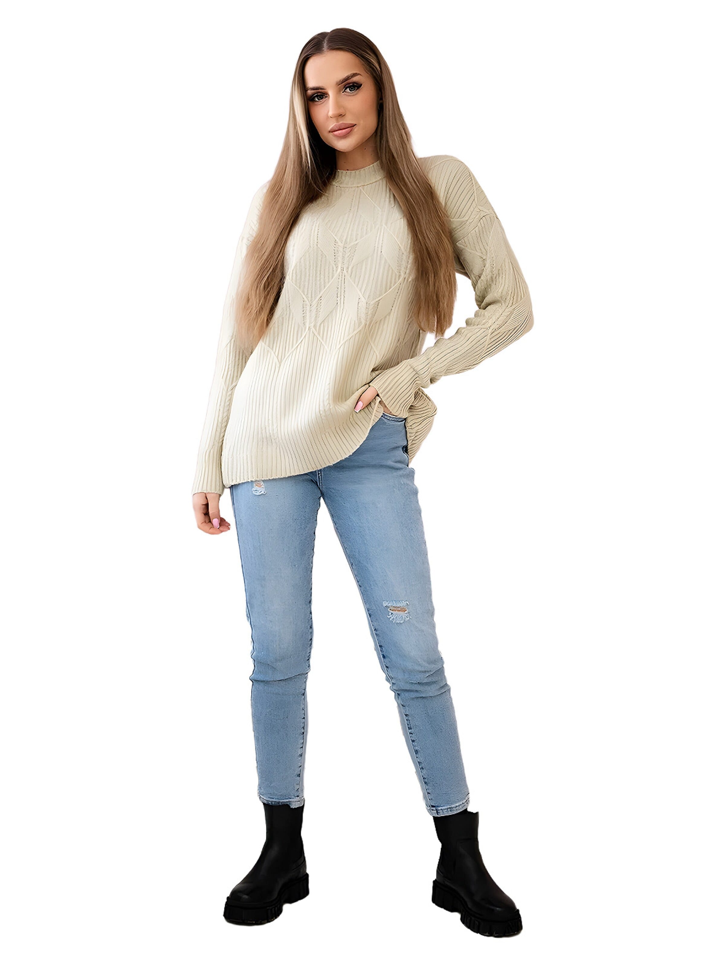 Lumera Sweter w kolorze beżowy