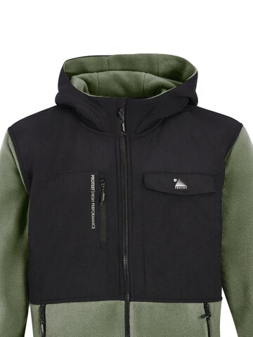 PROTEST Fleece jas 'PRTGRID' in Groen