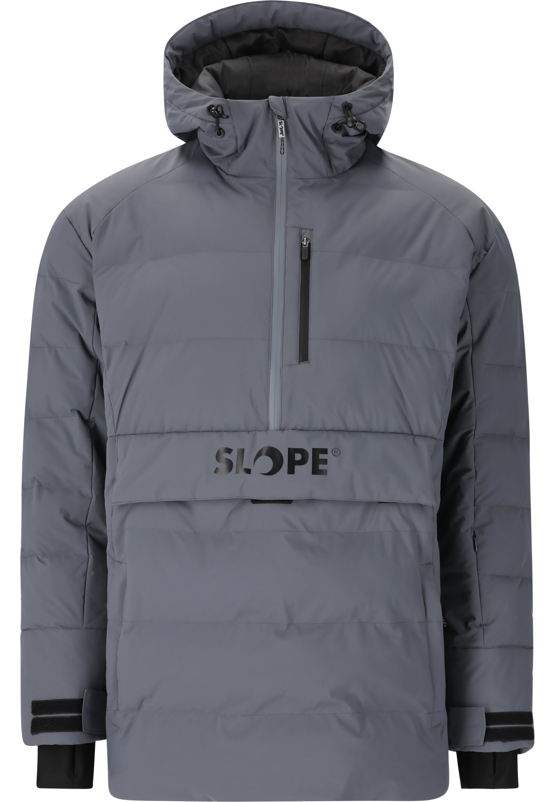 SLOPE Skijacke 'Thumper' in Grau: Vorderseite