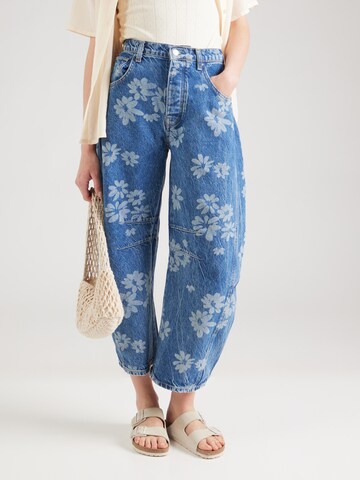 Baggy Jeans 'GOOD LUCK' di Free People in blu: frontale