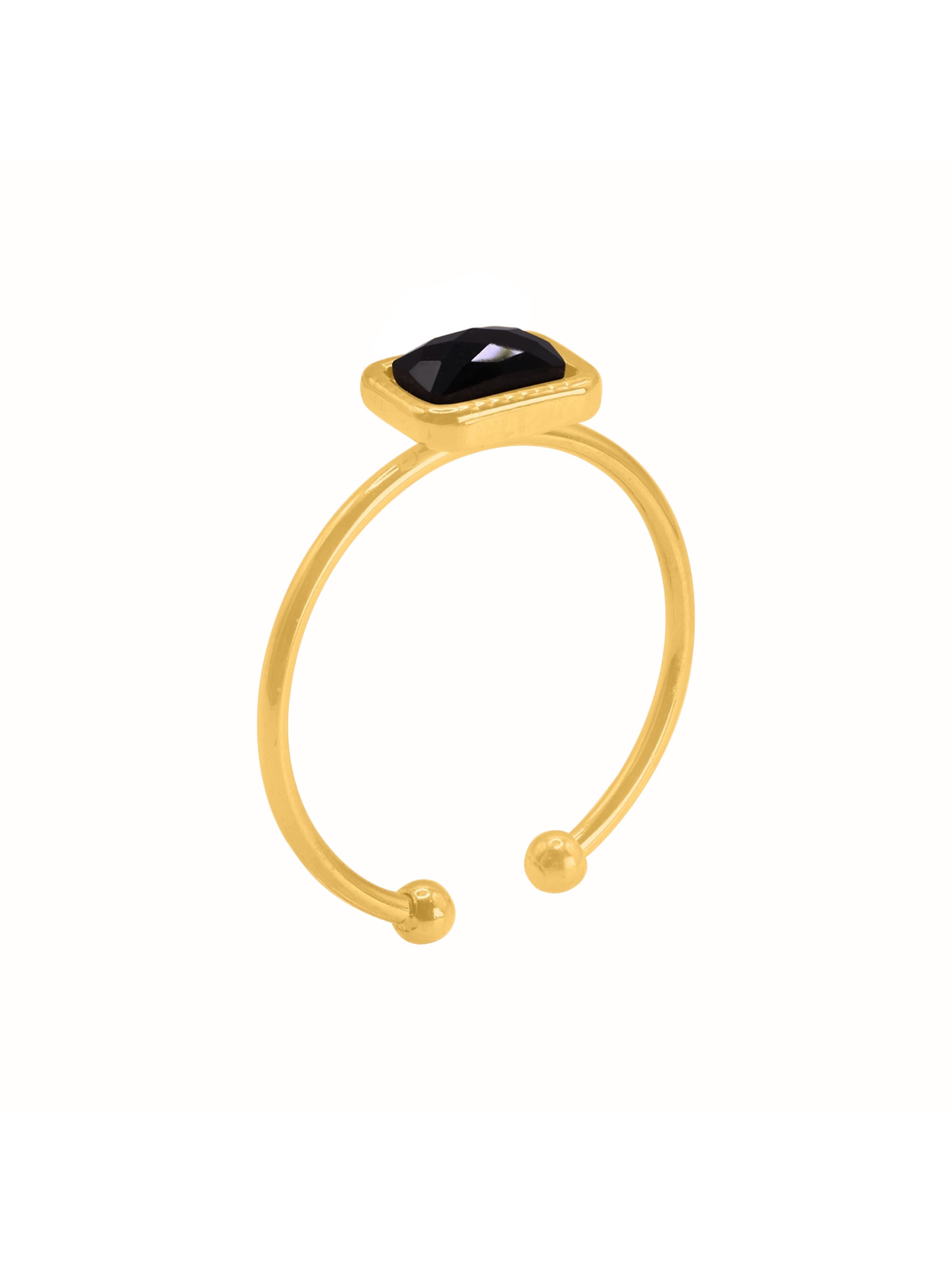 Heideman Bague 'Petil' en or / noir, Vue avec produit