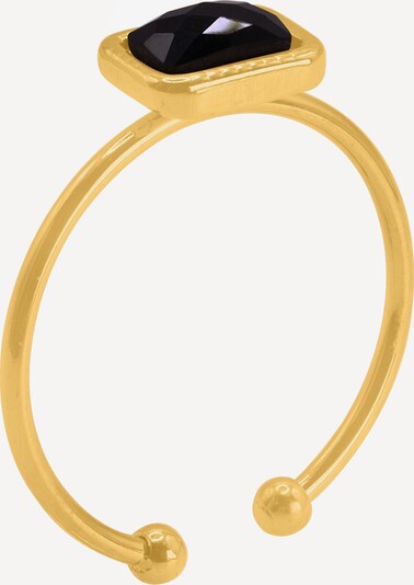 Heideman Ring 'Petil' in gold / schwarz, Produktansicht