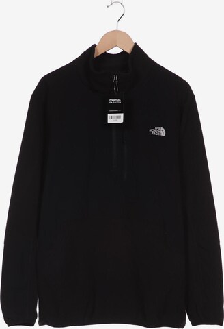 THE NORTH FACE Sweatshirt & Zip-Up Hoodie in XXL in Black: front