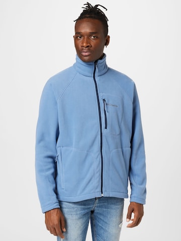 COLUMBIA Athletic Fleece Jacket 'FAST TREK II' in Blue: front