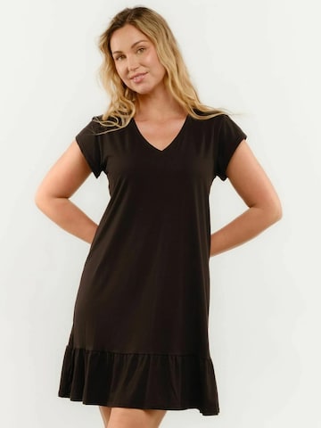 Rochie ' ALMA ' de la Liberte Essentiel pe negru: față