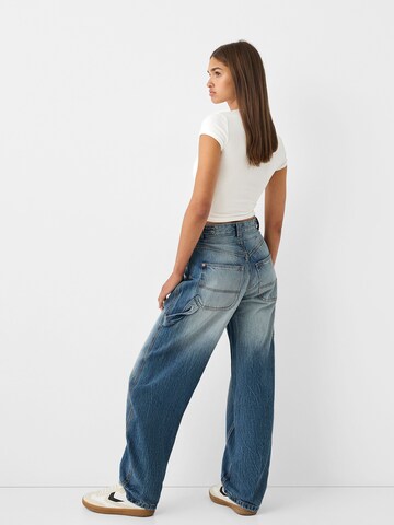 Wide leg Jeans di Bershka in blu