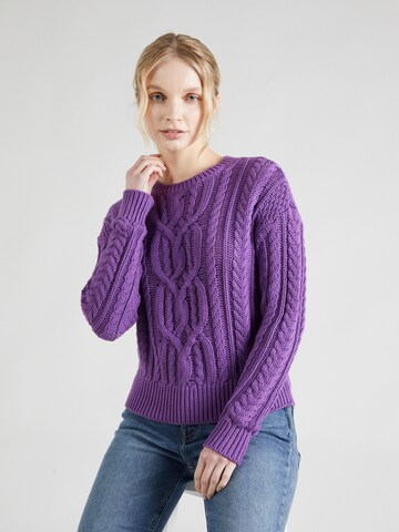 Pullover di Lauren Ralph Lauren in lilla: frontale