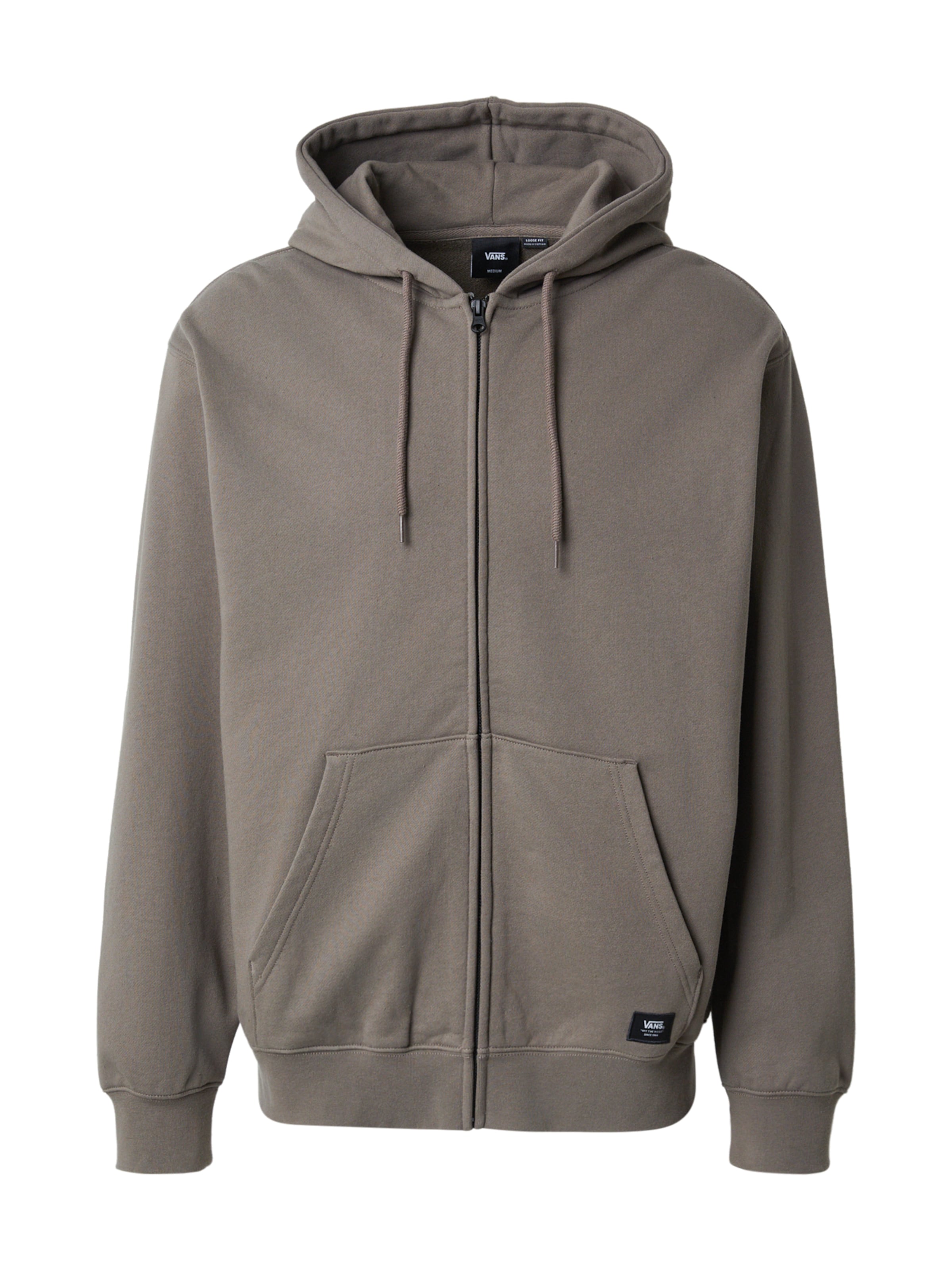 VANS Sweatjacke in Beige: Vorderseite