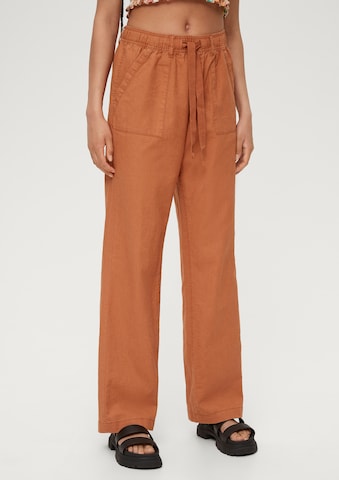 QS Loose fit Trousers in Brown: front