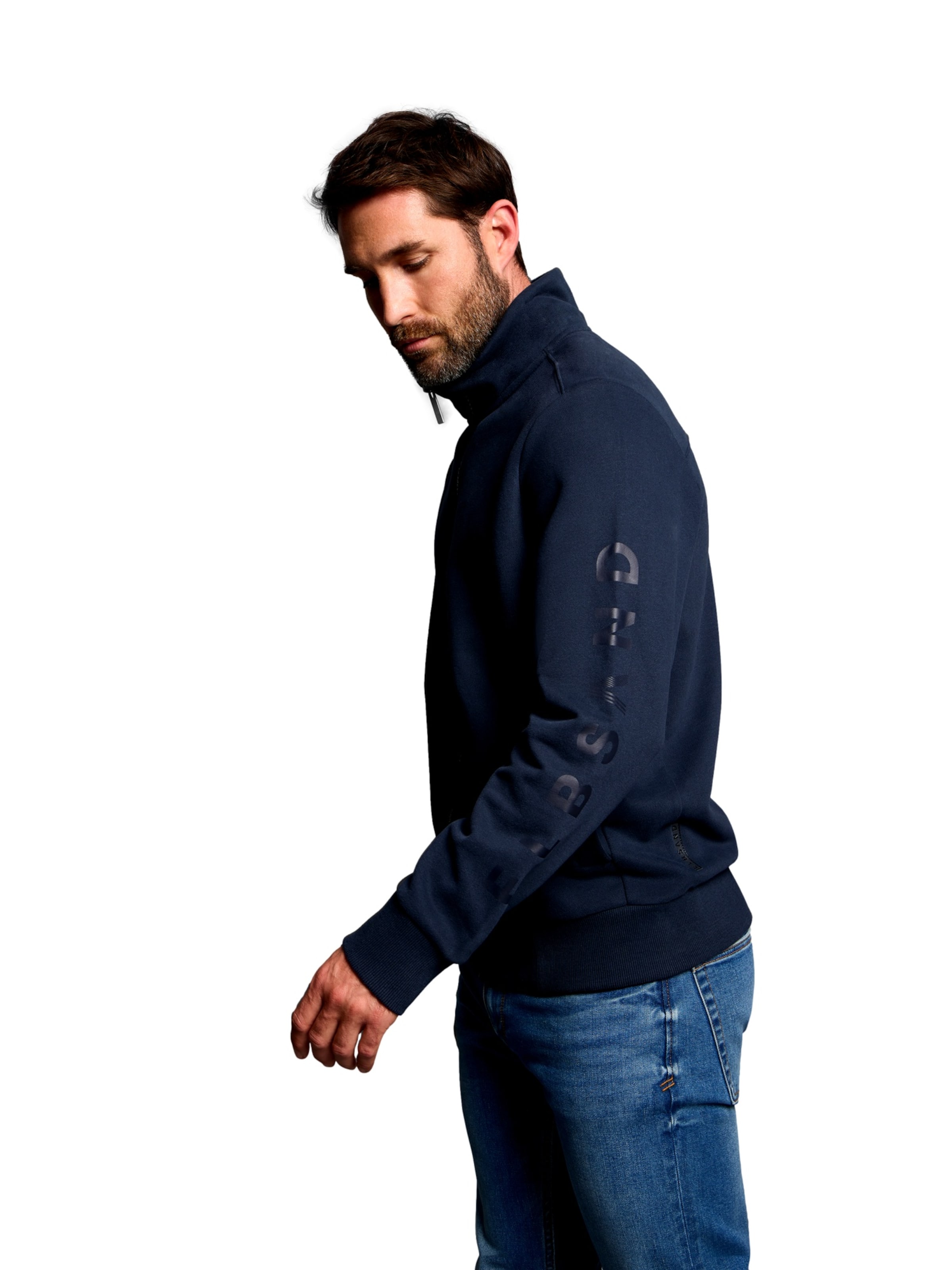 Elbsand Sweat jacket 'Levin' in Blue