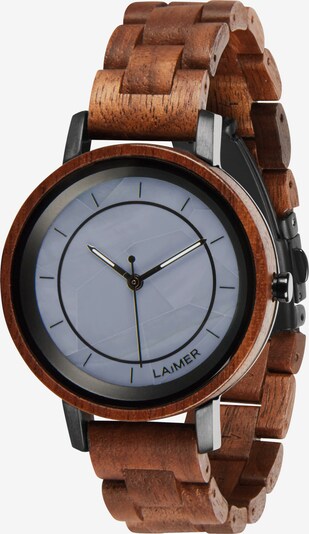 LAiMER Uhr 'Kristina' in rauchblau / braun / schwarz, Produktansicht