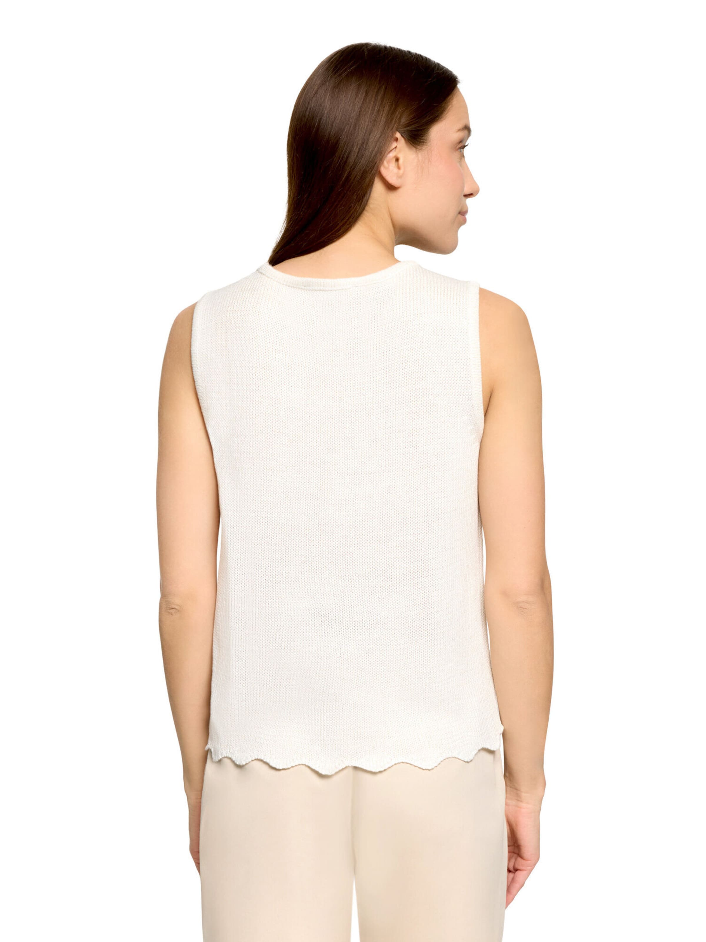 Betty Barclay Strick-Top ohne Arm in Weiß