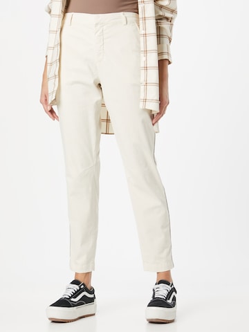 regular Pantaloni chino di Summum in bianco: frontale