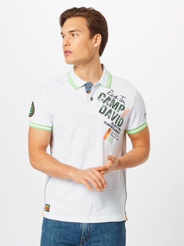 CAMP DAVID Poloshirt in Weiß: predná strana