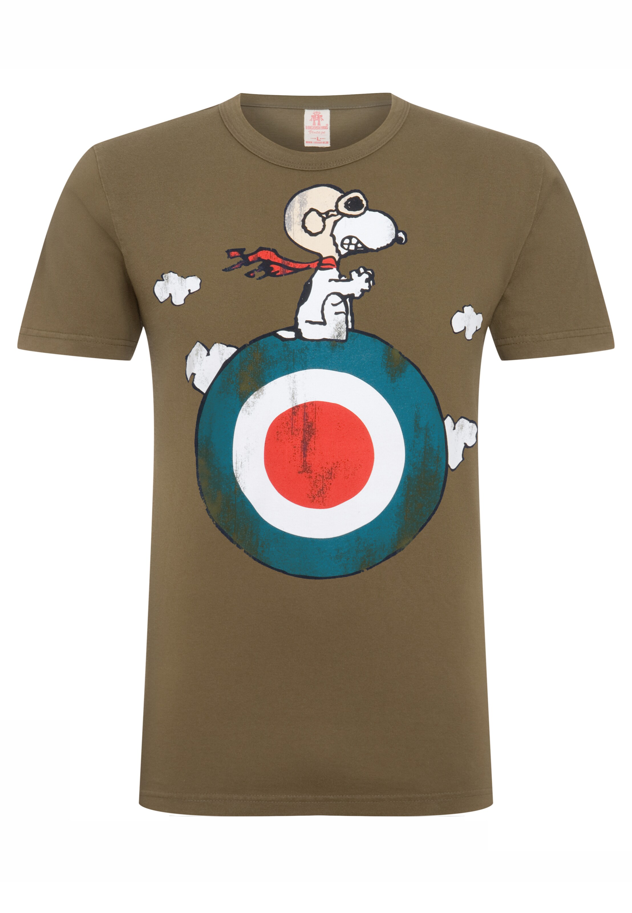 LOGOSHIRT Shirt 'Peanuts - Snoopy' in Blue / Olive / Red / White, Item view