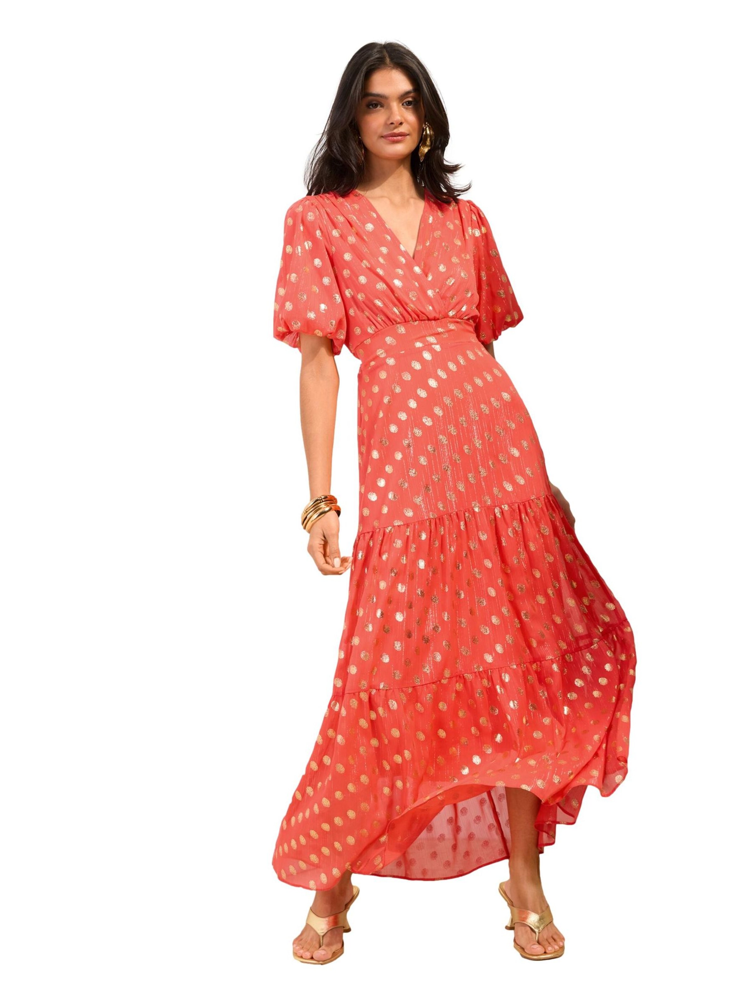 Friends Like These Kleid in Orange: Vorderseite