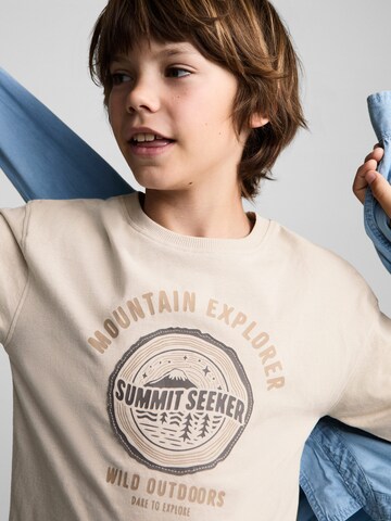 MANGO KIDS Shirts 'SUMMIT' i brun