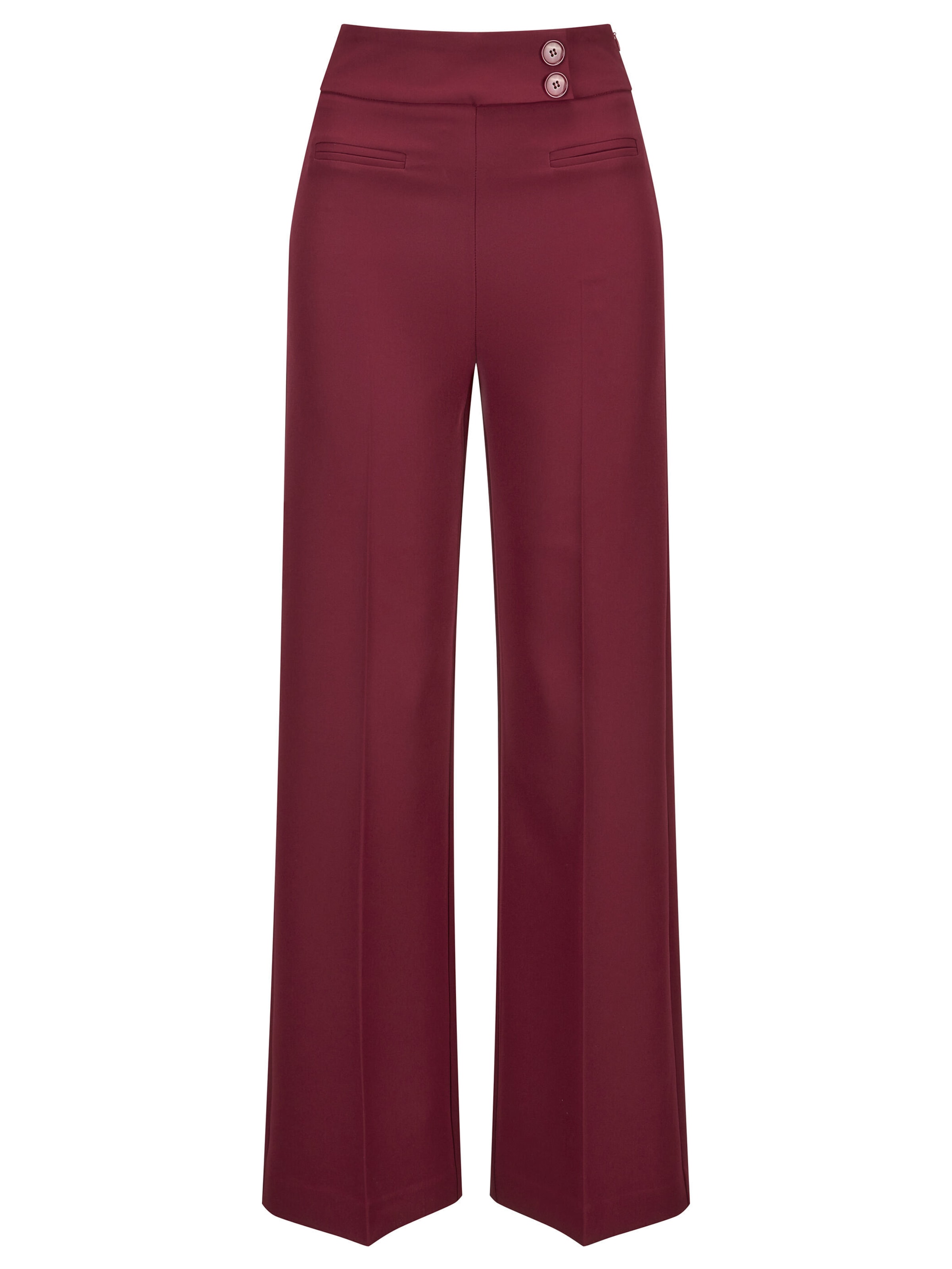 Nicowa Slimfit Pantalon 'COREANA' in Rood: voorkant