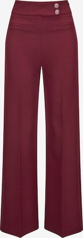 Nicowa Slimfit Pantalon 'COREANA' in Rood: voorkant