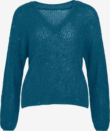 VILA Sweater 'NAJLA' in Blue: front