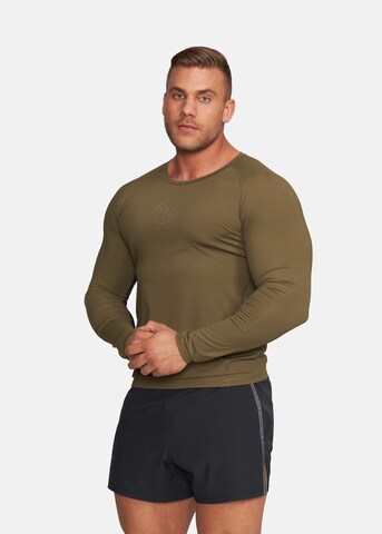 GOLD´S GYM APPAREL Functioneel shirt 'GREG' in Groen: voorkant