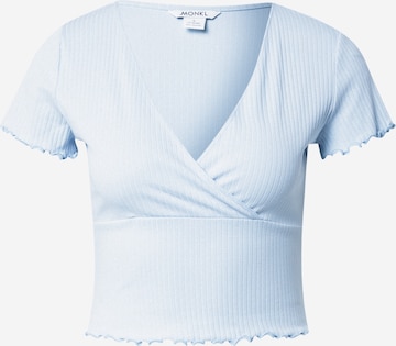 Monki Shirt 'Valerie' in Blauw: voorkant