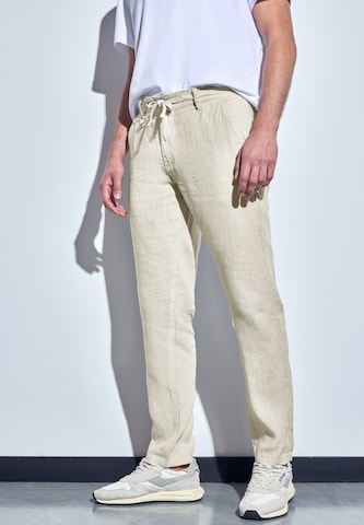 Street One MEN Regular Chino Pants in Grey: front