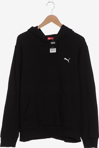 PUMA Sweatshirt & Zip-Up Hoodie in L-XL in Black: front