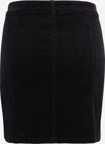 Dorothy Perkins Petite Skirt 'Seam' in Black