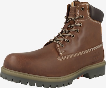 Bottines à lacets Dockers by Gerli en marron : devant