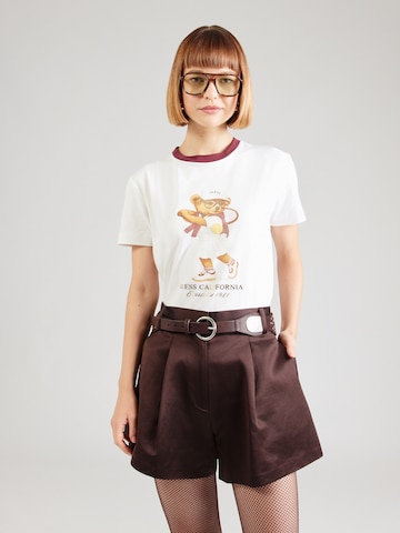 GUESS Тениска 'TENNIS LADY BEAR' в бежово: отпред