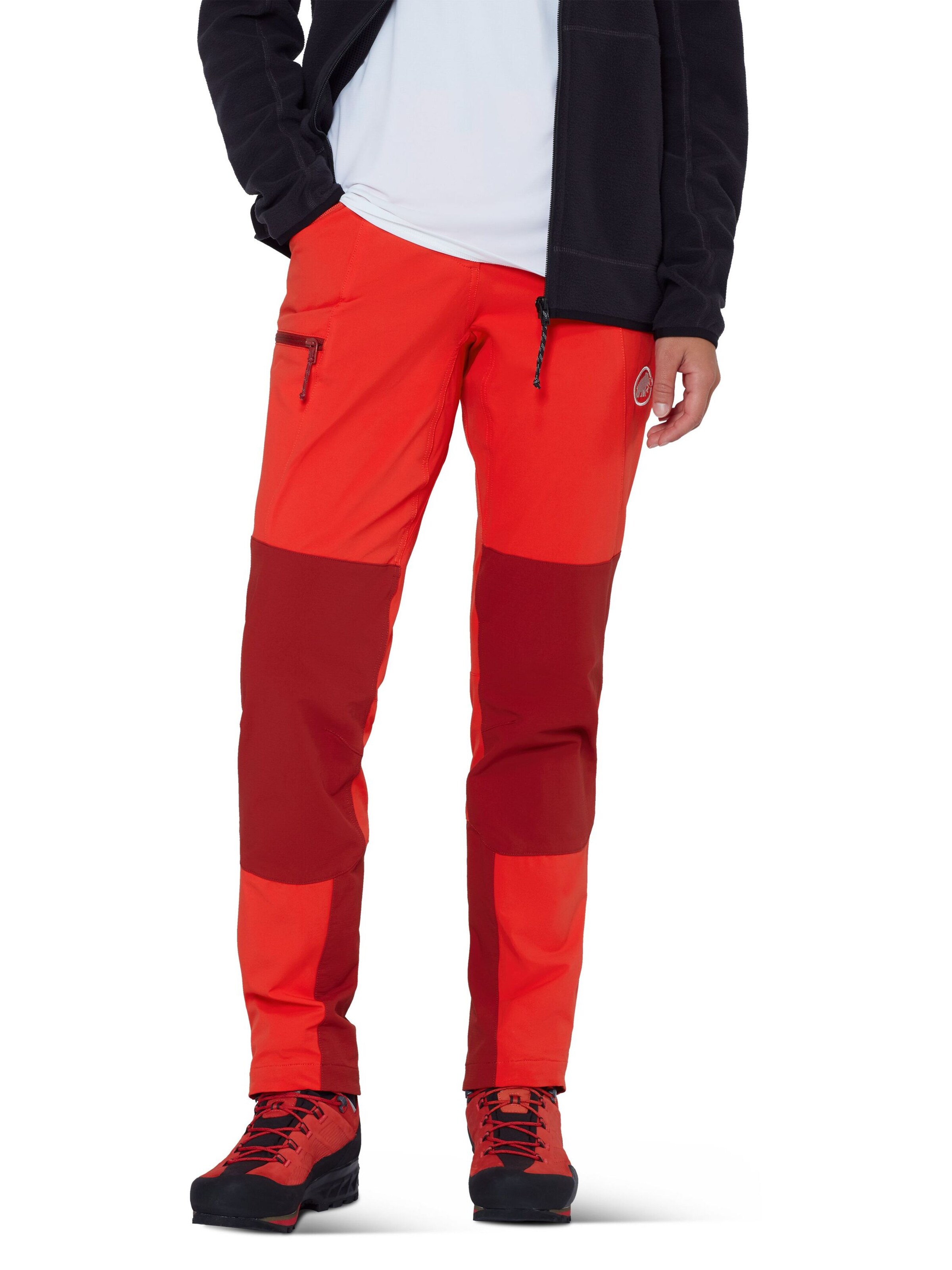 MAMMUT Regular Outdoor Pants in Red: front