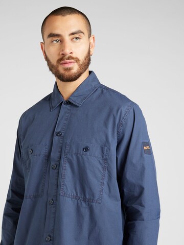 BOSS Regular Fit Hemd 'Locky_2_M' in Blau