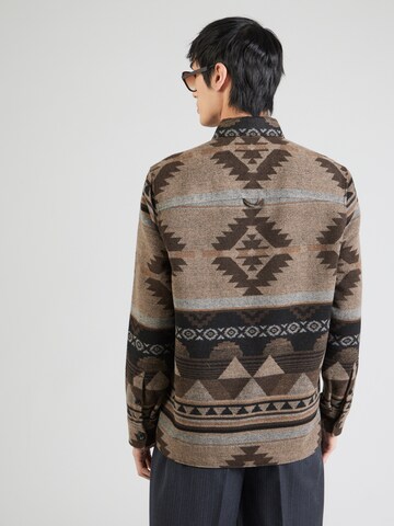 DRYKORN Regular fit Button Up Shirt 'DIEGGO_1' in Brown