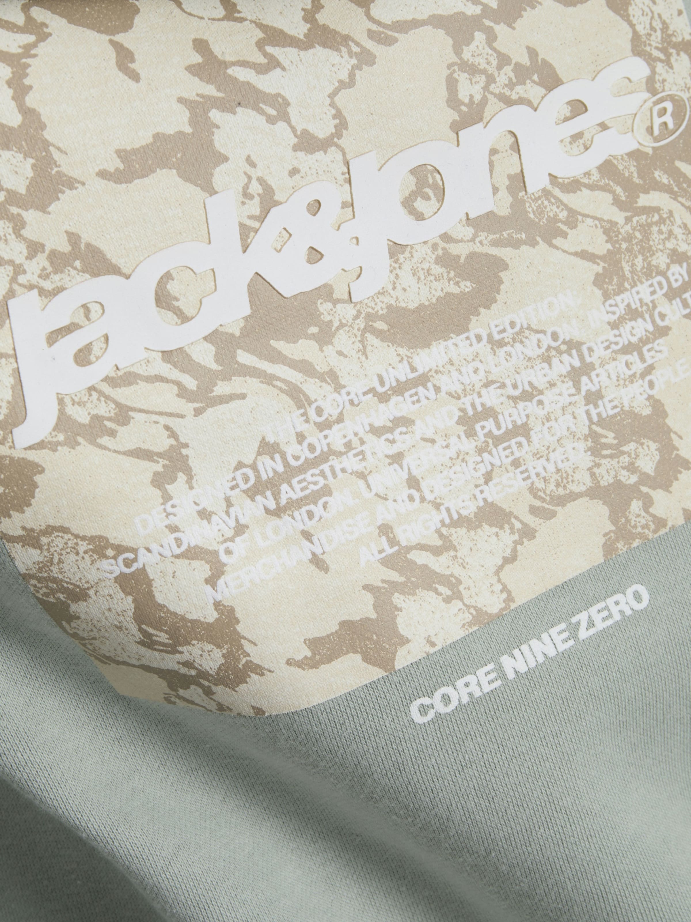 Jack & Jones Junior Majica 'Tarmac Camo' | modra barva