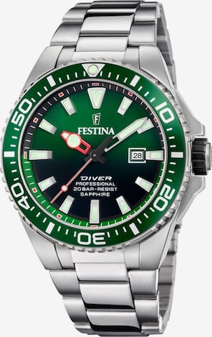 Montre à affichage analogique FESTINA en vert : devant