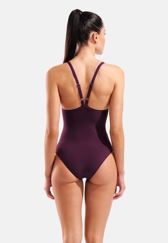 ARENA Bustier Strój kąpielowy 'Mesh Equals' w kolorze czerwony