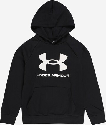 Regular fit Hanorac sport 'RIVAL' de la UNDER ARMOUR pe negru: față